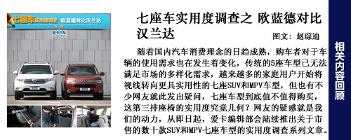 七座車實用度調查第一期回顧